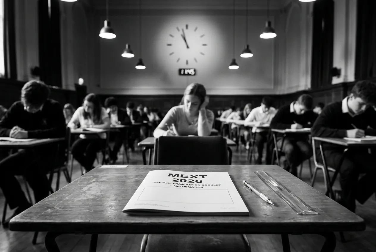 An international student successfully learning how to pass MEXT Scholarship exam 2026.