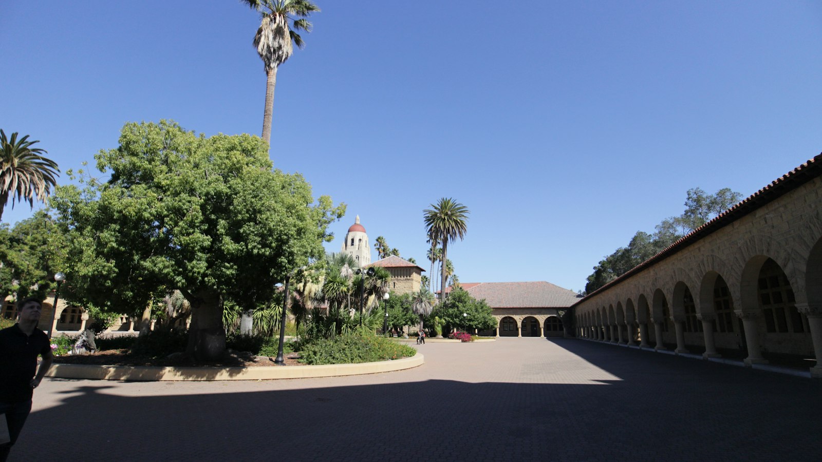 Arched courtyard at Stanford University in the United States